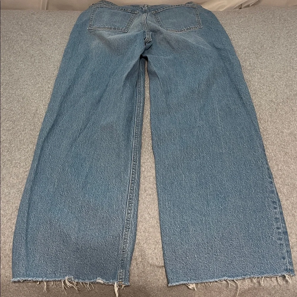 Old Navy Sky Hi Wide Leg Jeans Womens Size 6 High Waisted Grunge Skater Festival
